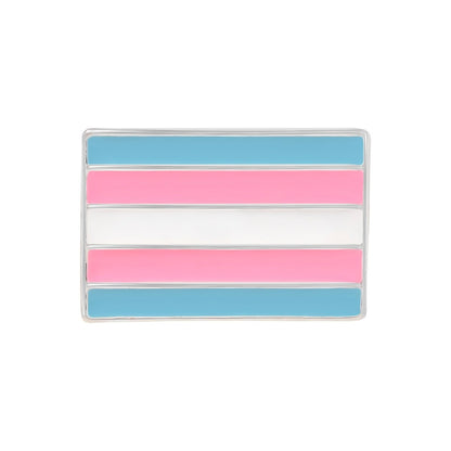 Rectangle Transgender Pride Flag Pins