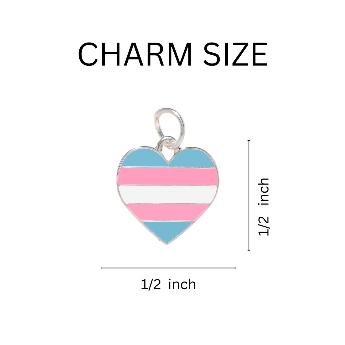 Transgender Heart Pride Necklaces