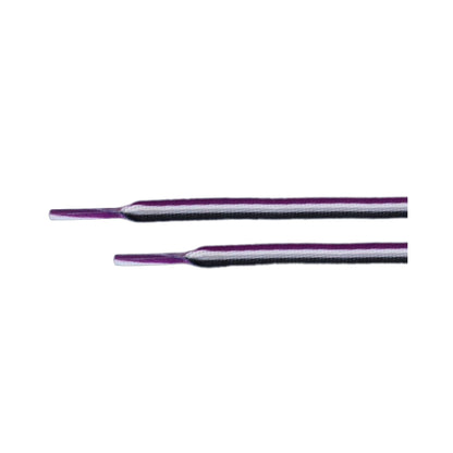 Asexual Flag Shoe Laces (1 Pair)