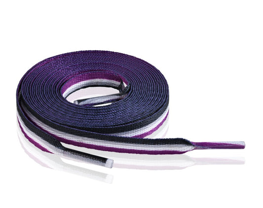 Asexual Flag Shoe Laces (1 Pair)