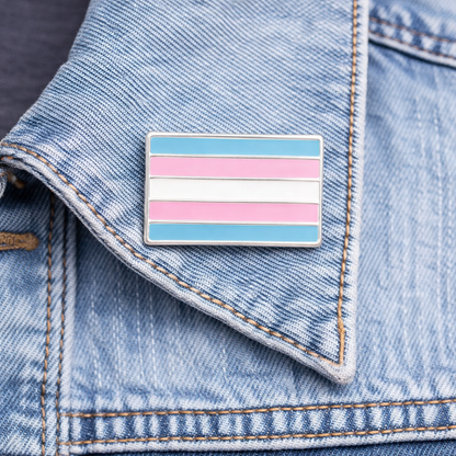 Rectangle Transgender Pride Flag Pins