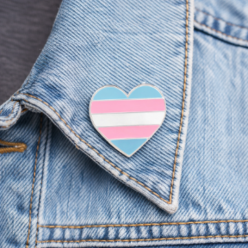 Transgender Heart Pride Pins